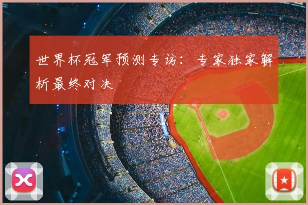 世界杯冠军预测专访:专家独家解析最终对决