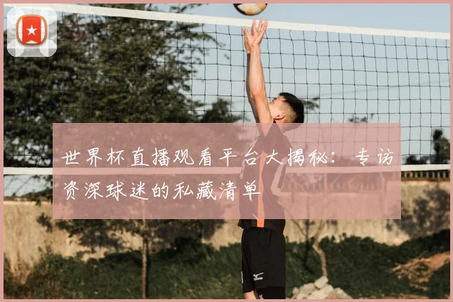 世界杯直播观看平台大揭秘:专访资深球迷的私藏清单