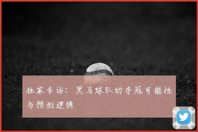 独家专访：黑马球队的夺冠可能性与预测逻辑
