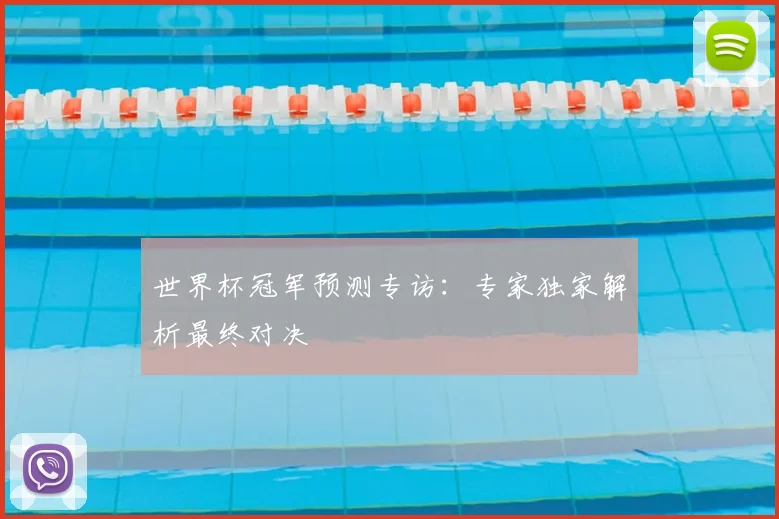 世界杯冠军预测专访:专家独家解析最终对决
