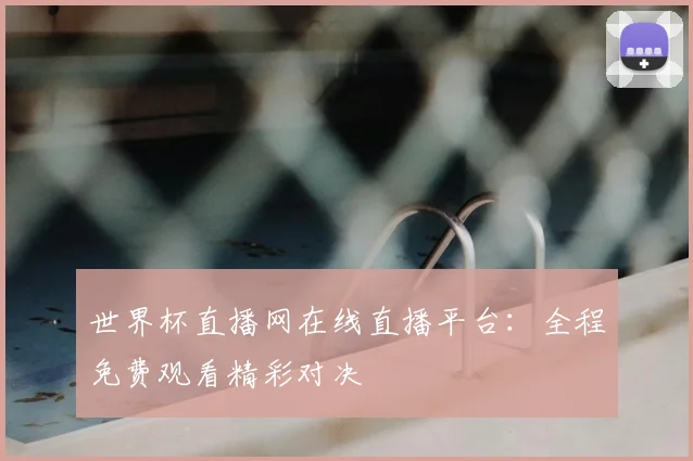 世界杯直播网在线直播平台：全程免费观看精彩对决